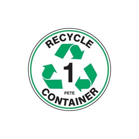 Accuform RECYCLE FLOOR MARKING SIGNS 8 in  RECYCLE MFS901 MFS901